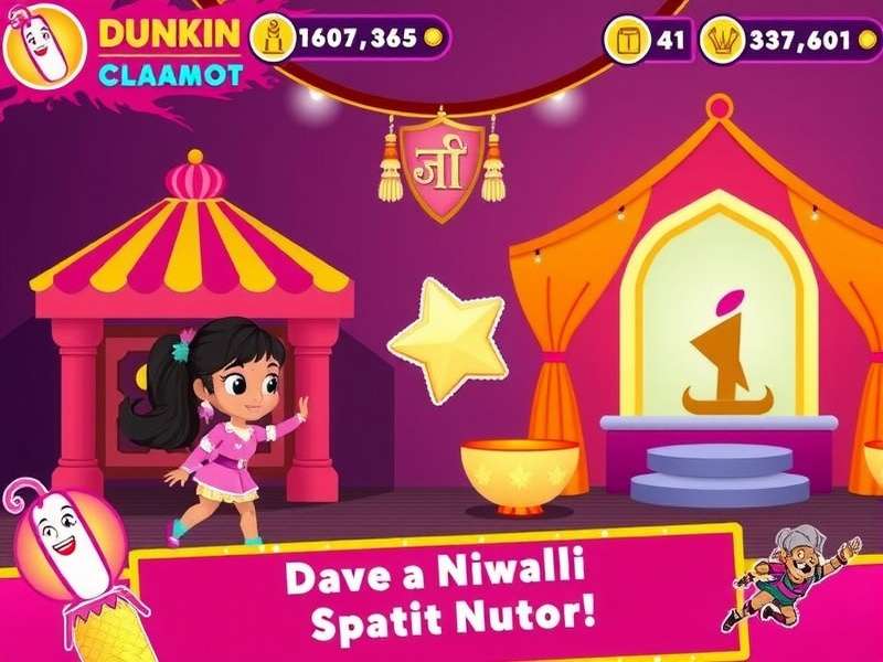 Dunkin Diva Dynamo Game Screenshot